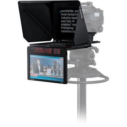 Picture of Autoscript EPIC-IP on-camera package with 19" prompt monitor and integrated 19" talent monitor