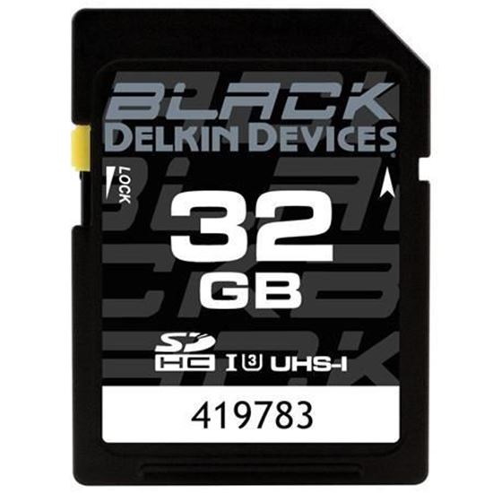 Picture of Delkin Devices 32GB Black SDHC UHS-I U3 Memory Card